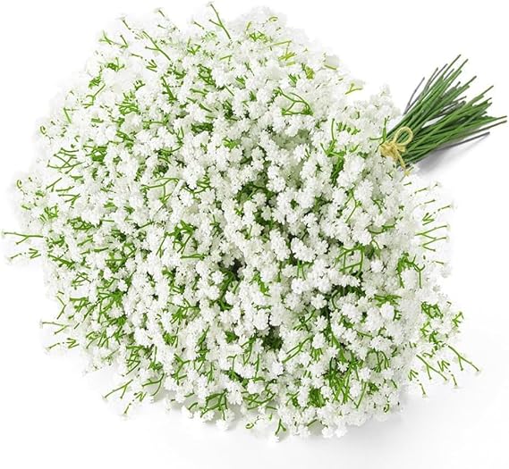 36 Pcs Artificial Baby Breath Gypsophila Flowers Bouquets Real Touch Flower