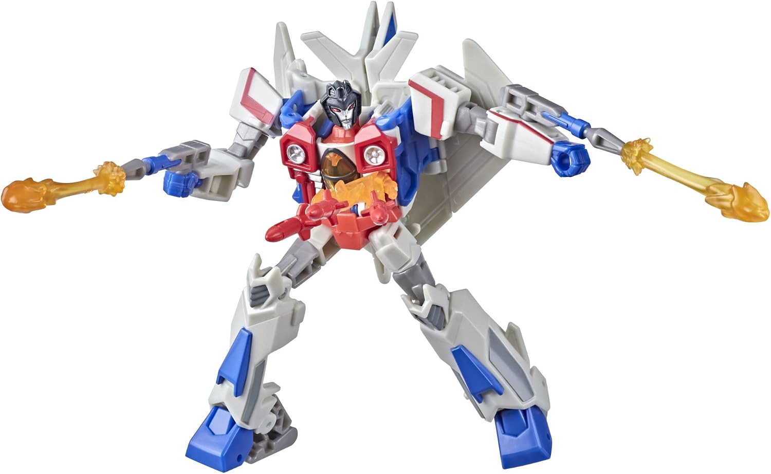 Transformers Bumblebee Cyberverse Adventures Oyuncak Deluxe Sınıfı Starscream Aksiyon Figürü, Seeker Strike Action Attacke, 12,5 cm