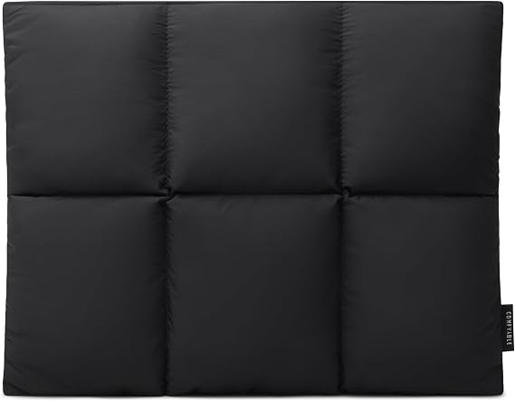 Comfyable Kabarık Dizüstü Bilgisayar Kılıfı 15 inç 16 inç, Kapitone Puffer Laptop Taşıma Çantası, Yastık Kılıfı MacBook Air 15" M3 2024 ve MacBook Pro 16 in 2023 M3, 16 inç Puff Kapak, Siyah