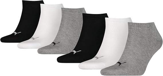 PUMA Unisex Adults Sneaker Socks 6 pack