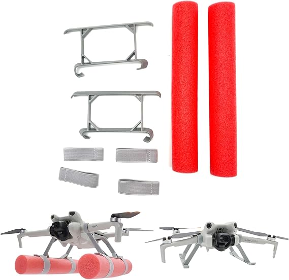 Mini 4/3 Pro ウォーターフローティングランディングギアセット 水上着陸 浮力ロッド トレーニングスキッドスタンドレッグ DJI Mini4 Pro/Mini3Pro/Mini3ドローンクアッドコプターアクセサリー用