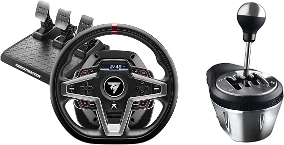 国内正規品Thrustmaster スラストマスター レーシングコントローラー T248 XBOX Xbox Series X/S/Xbox One/PC+TH8A Add On Shifter