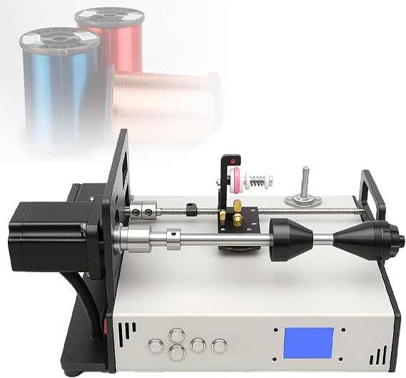 Automatic Coil Winding Machine with LCD Display- High Efficiency & Precision for Fishing Line, Enameled Wire, Solder Wire, Tube Transformers, for Professionals