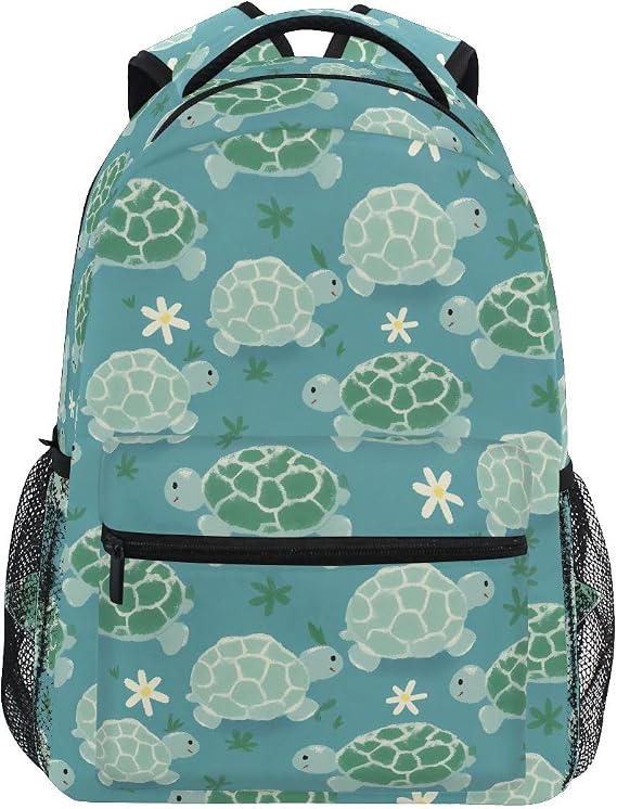 Turtle Tortoise Cute Backpack for School Bag Boys Girls Rucksack Travel Secondary School Bags Lightweight Casual Daypack