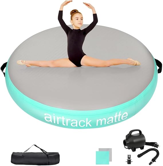 Airtrack Matte Airspot, Circular gymnastics mat 20CM Height Diameter 100CM/140 Inflatable Tumbling Matte Air Barrel