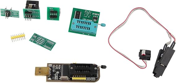 USB Programmer, CH341A SOP8 Test Clip 1.8V Adapter DIP8 Converter Module for TV Memory, Laptop, Set-top Boxes