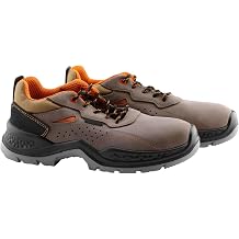 Work Shoes Suede Perforated Leather Number 45 Steel Iron Toe Builder Textile Safety Shoes
