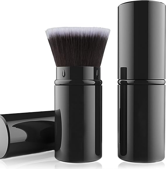 Retractable Kabuki Brush, Flat Top Foundation Makeup Brushes