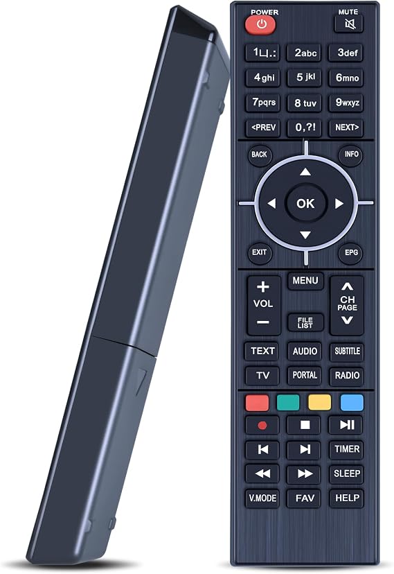 New Replacement Remote Control for Zgemma Star Satellite Receiver HS H2H H2S H4 H5 H7 H7C H7S H9S H52S H32TC H52TC /H2S /H2H /H5 /H5.2S Zgemma H9.2s H9.2H H9 H.7C H.2H H3.2TC - No Setup Needed