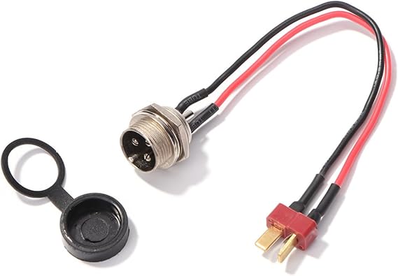 電動スクーター充電ポート ダストカバー付き Kugoo M4、M4Pro電動スクーター、3ピンメスコネクターに対応