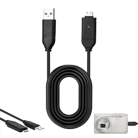 For Samsung Camera Charger Cable,Data Sync SUC Cable for Samsung Camera ES WB PL ST Series ES10 ES55 ES57 ES60 ES63 ES65 ST10 ST30 ST45 ST50 WB210 WB550 PL20 PL10 PL50 PL51 and More Models(1.5m)