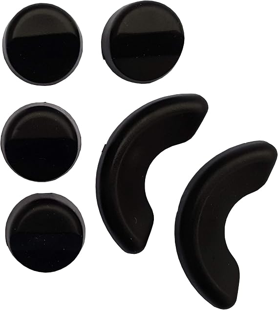 Acclaim Umpire Solid Rubber Bowling Measuring Wedges 6 Set 4 Round 2.8 cm x 1.5 cm 2 Semi Circle 6 cm x 2.5 cm
