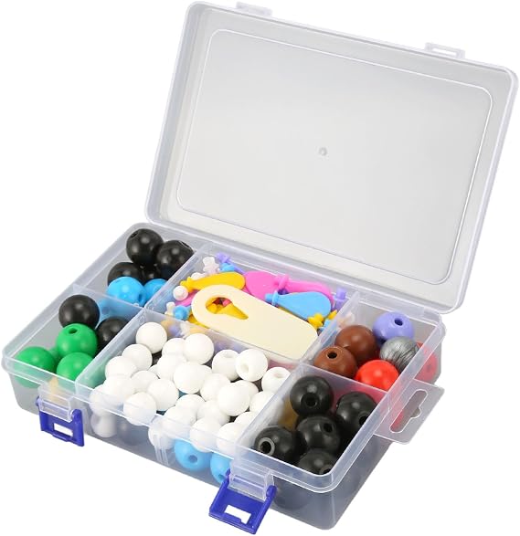 Chemistry Molecular Model Kit Organic Atom Ball Electronic Cloud Teacher Student Set for Learning, Plastic Material, 78 Atoms 110, for Chemistry Enthusiasts and Students