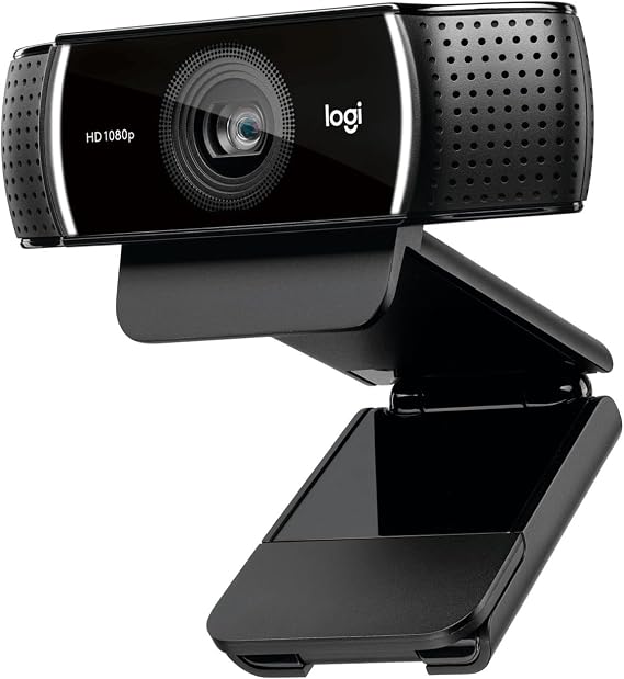 Logitech C922 PRO HD Web Kamerası, 1080p/30 FPS Çözünürlük, RightLight 2 ile Otomatik Işık Düzeltme, Çift Gürültü Önleyici Mikrofon, Premium XSplit Lisanslı, Siyah