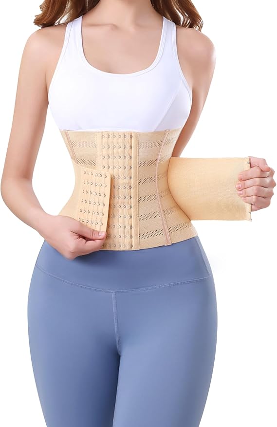 Waist Trainer Belt Adjustable Back Support Workout Belly Band for Women Men, Body Shaper Sports Girdles, Postpartum Belly Band Wrap, Waist Trimmer