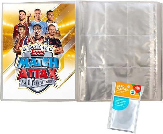 Bundle with UCC Match Attax Champions League 2026/27 Trading Cards - 1 Empty Portfolio Folder + Exclusive Collect-it Cases