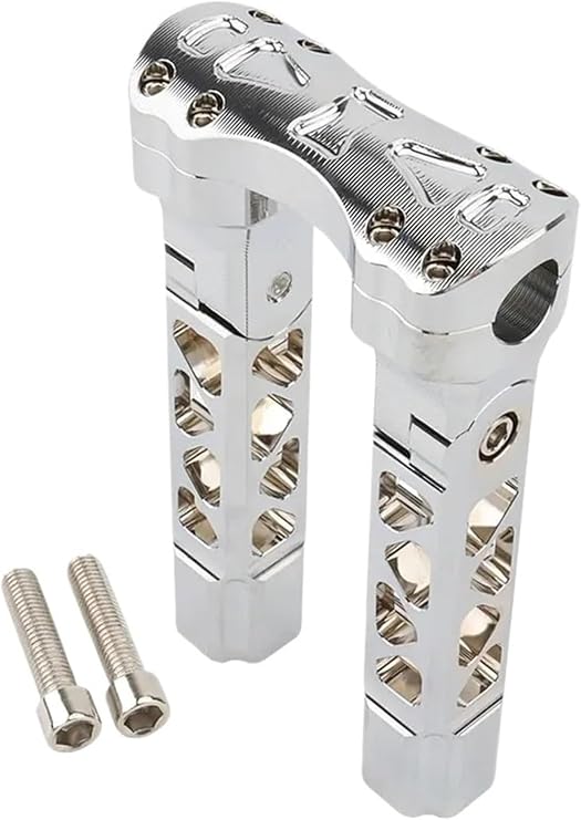 Handlebar Risers Motorcycle For Spo&rtster 883 1200 For Softail For Fatboy For Dyna Pullback Handlebar Risers Straight Adjust Riser Clamp Handle Bar Risers(8.5inch Chrome)