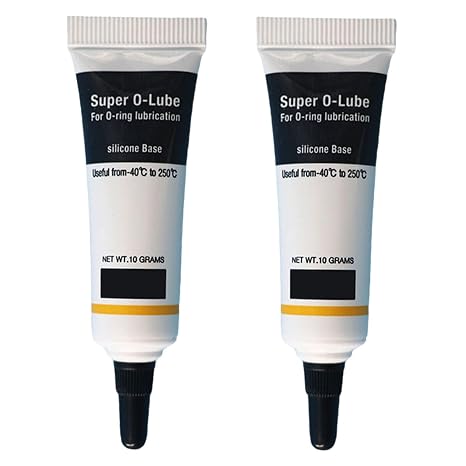 2PCS LubricantGrease Waterproof Food Grade Silicone Plumbers' Fitting Grease for Rings, 10g
