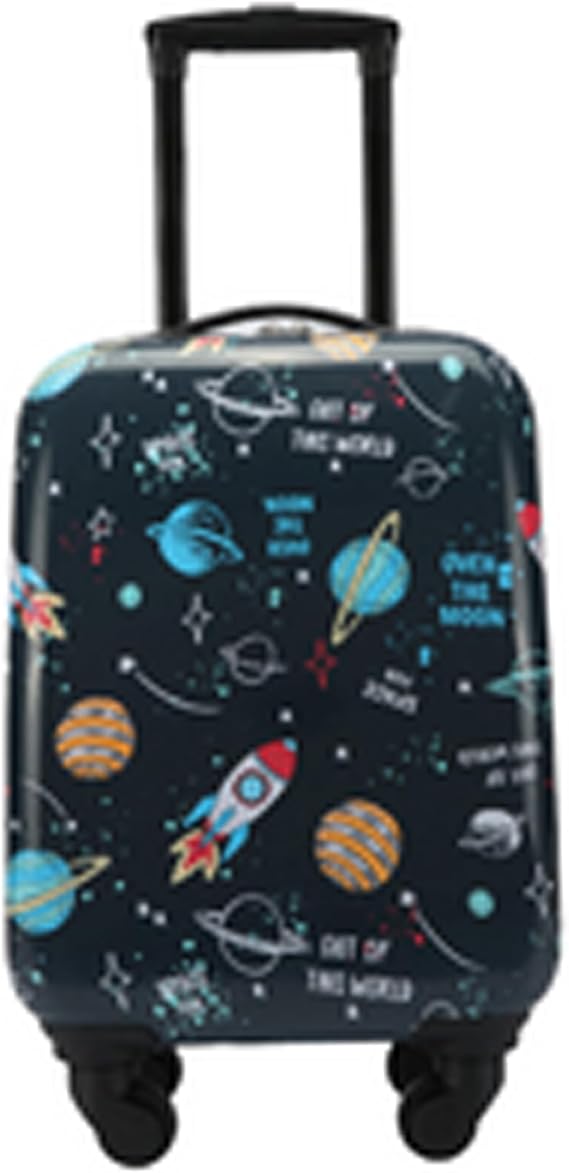KidzPac Adventure Explorer: Whimsical Cabin Suitcase for Little Travelers (Space)
