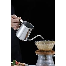Steel Scale 350ml 7 Cup Coffee Brewing pitcher Espresso Hot Water pitcher mt116