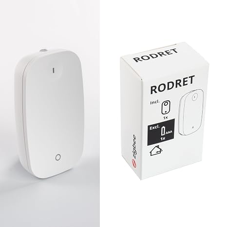 RODRET Zigbee Wireless Remote Control/Dimmer Switch for Smart Home Systems, Works with TRADFRI/DIRIGERA, White