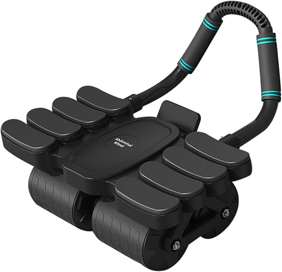 Automatic Rebound Abdominal Wheel with 8 Elbow Supports and Four-Mute Roller, Plank Exercise Roller For Abdominal & Core Strength Training