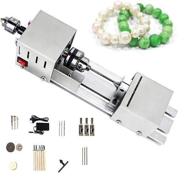 Mini Lathe Machine for DIY Woodworking, Drilling, Carving, Grinding, and Polishing