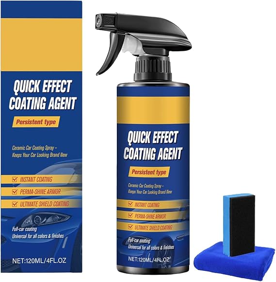 Limplex Car Coating Spray, Limplex Car Polish, Advanced Car Quick-Acting Coating Agent Spray, Quick Effect Coating Agent for Cars, Car Coating Sprays for Shine and Protection (1PC)