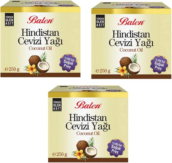Balen Hindistan Cevizi Yağı 250 gr x 3 Adet