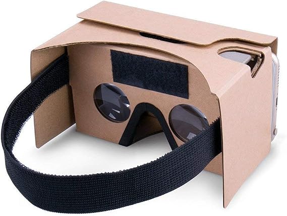 Google Cardboard, 3D VR Headsets DIY Virtual Reality box Glasses with Clear Optical Lens and Comfortable Head Strap for All 4-6 Inch Smartphones (VR2.0 Yellow, 1Pack)