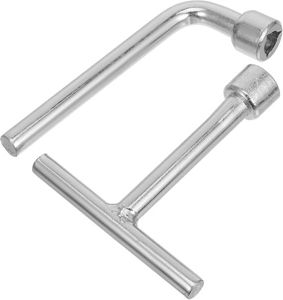 2Pcs Triangle Socket Spanner Key Stainless Steel Triangular Head Tool for Electrical Cabinets Water Meters Street Light Poles Compatible