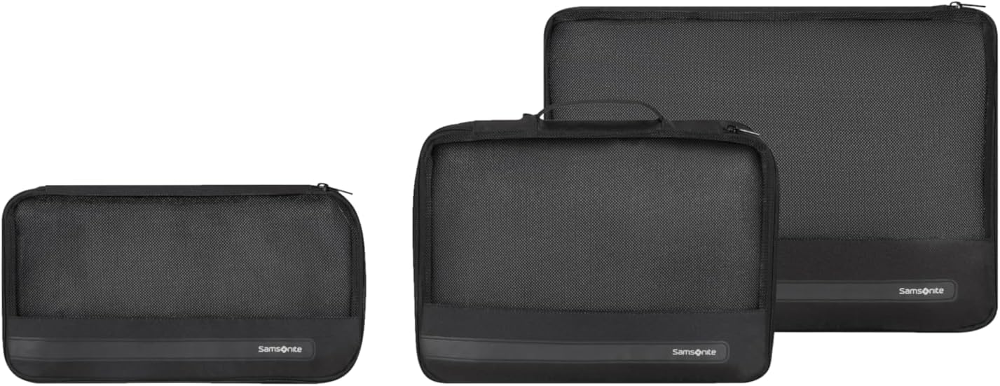 Samsonite - Set of 3 Packing Cubes, Black