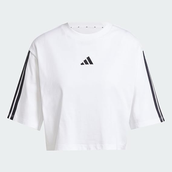 Adidas Women's Essentials 3-Stripes Cotton Loose T-Shirt