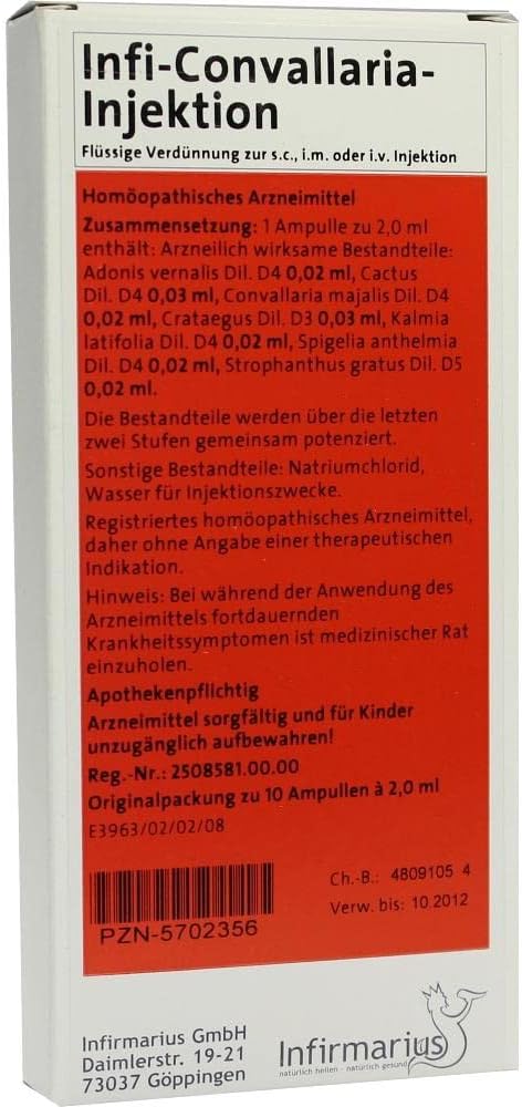 INFI Convallaria Injection Ampoules 20 ml