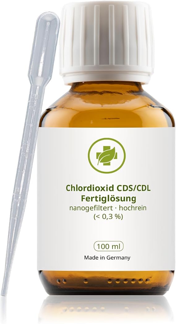 Vitalundfitmit100 Chlorine Dioxide Solution 0.3% 100 ml - CDs CDL in Brown Glass Original Solution