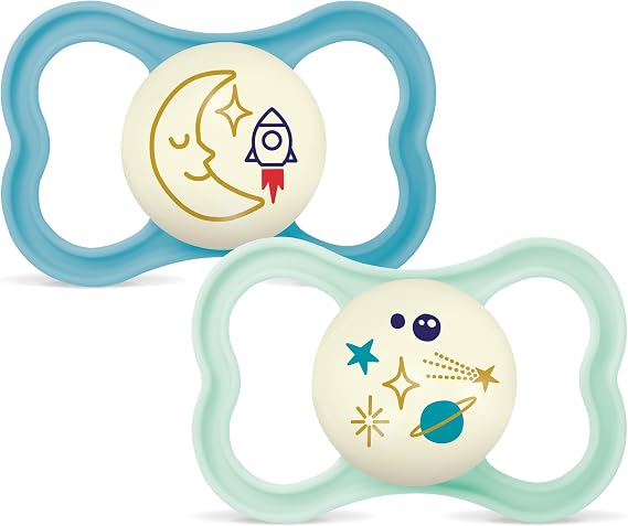 MAM Air Pacifier for Babies +16 Months, Matte Blue, 2 pcs