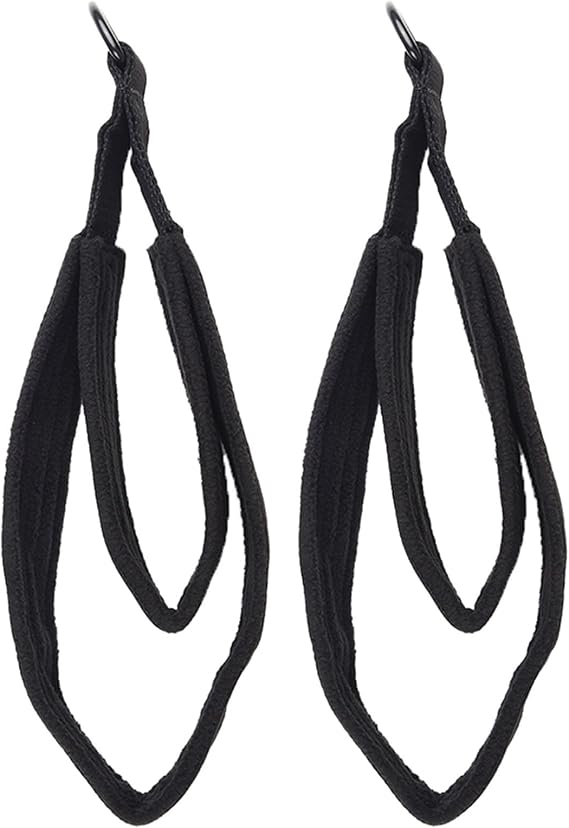 Wrist Straps Pull Handle Straps, 2 Pcs Double Loop Pilates Circle Foot Strap, Pilates Double Loop Straps for Foot Reformer Fitness Equipment Strap