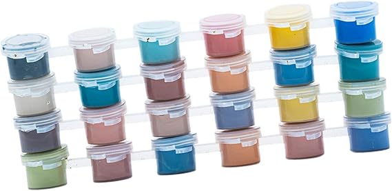 Ceramic Pigments Set, 4 Sets Medium Temperature Underglaze Color Strips for Pottery Glaze, DIY Ceramic Painting Art Supplies for Artists Beginners