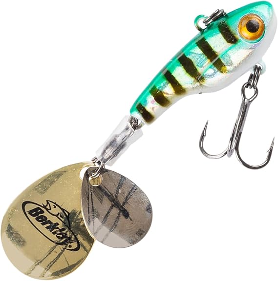 Berkley Pulse Spintail Jig Lure with Spinner Blade & Berkley Fusion Treble Hook - Long Casting Hard Bait for Perch, Trout, Pike