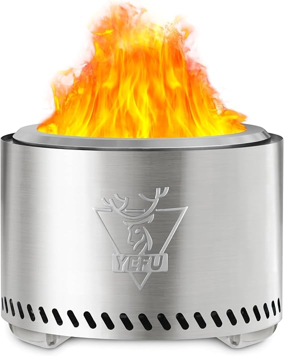 Smokeless Fire Pit Portable Safe Burning Fireplaces for Outdoor Camping