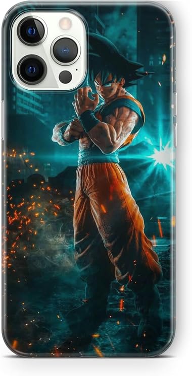 Multitronic iPhone 12 Pro Uyumlu Goku Tasarım Baskılı Şeffaf Kılıf