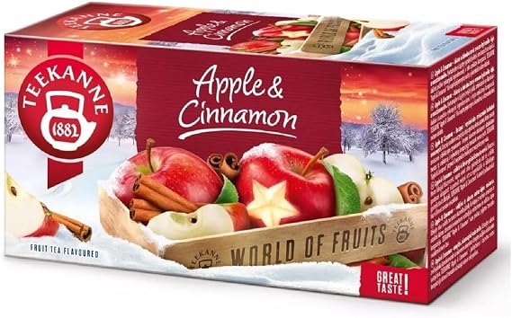 Teekanne Apple & Cinnamon Fruit Infusion, 20 Tea Bags