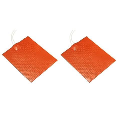 BODYA 2Pcs 12V 12W Hive Electric Heater Plate Beehive, Silicone Heating Heater Pad, Heating Baking Mats Save Honey Beekeeper Bee keeping Equipment