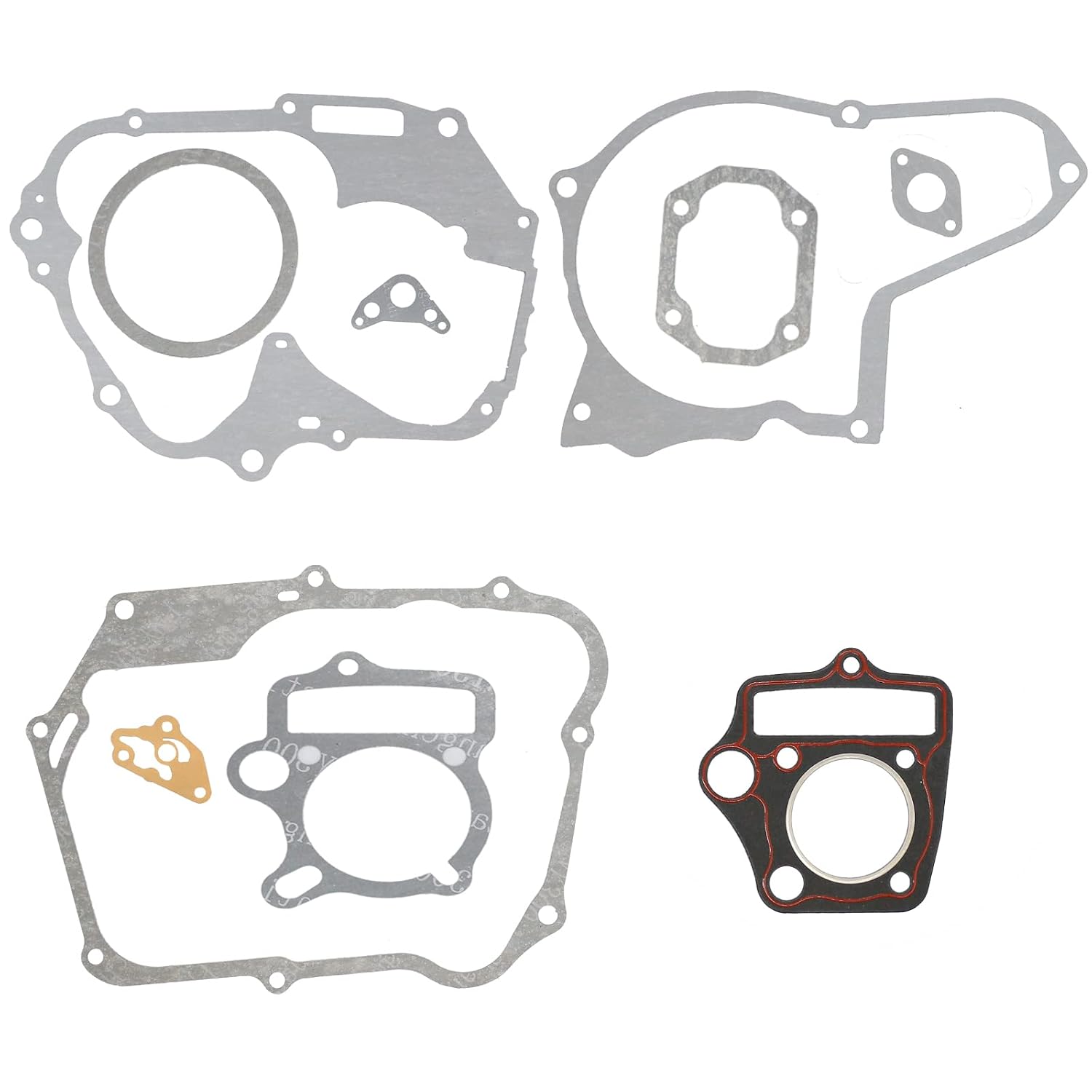 Engine Head Cylinder Stator Clutch Intake Gasket Kit for Chinese Honda 110cc Horizontal Engine ATV Dirt Bike Go Kart Quad 4 Wheeler Dune Buggy 52.4mm Engine Cylinderhead Gasket Set 10 Pcs