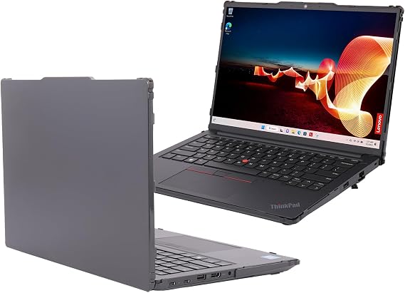 mCover Hard Case ONLY Compatible for 2023-2025 14" Lenovo ThinkPad E14 Gen 5 / Gen 6 Windows Notebook PC (with 180° Hinge, NOT Fitting Any Other Lenovo Models) - Black