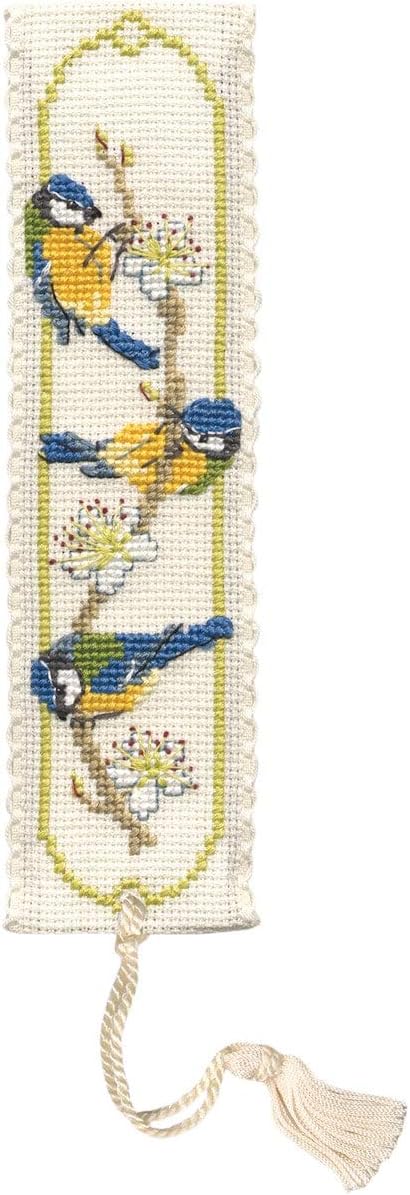 Collection Cross Stitch Bookmark Kit - Bluetits