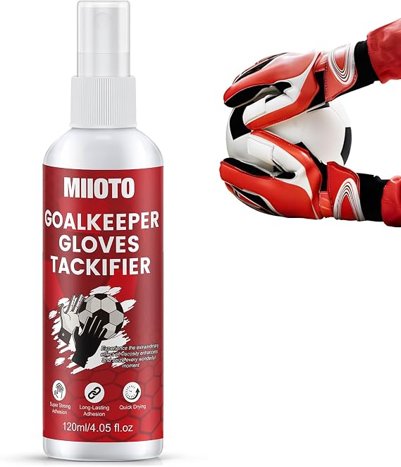 Miioto Gripmode Spray, Grip Spray Goalkeeper Gloves, Goalkeeper Training Goalkeeper Accessories, Non-Slip, Strong Adhesion, 120 ml