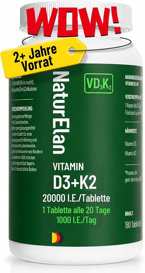 Vitamin d3 k2 high dose - 20000 IU/tablet 1 tablet every 20 days