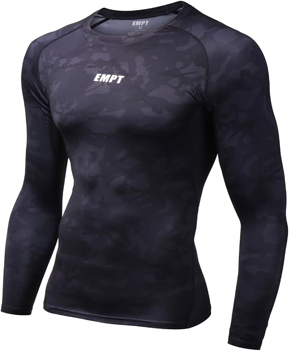 EMPT Men's Compression Wear, Long Sleeve Top Compression Clothing, Sweat Wicking & Quick Drying, Sportswear, Sports Innerwear, Undershirt, Compression Shirt