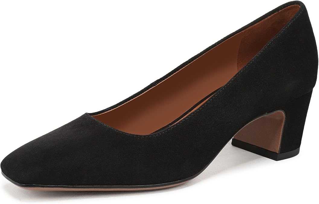 Franco Sarto レディース サリーノパンプス, ブラックスエード, 24.5 cm